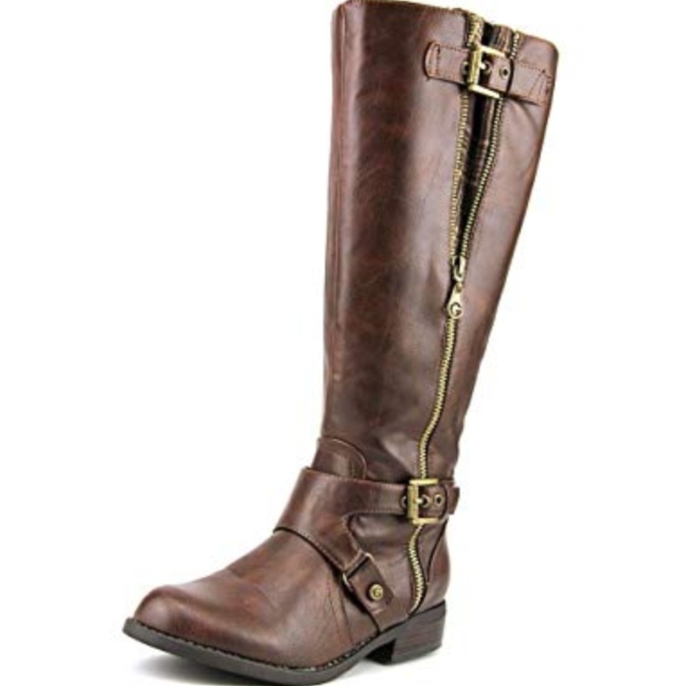 BRAND NEW GUESS HERTLE BROWN BOOTS!